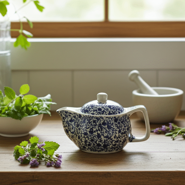 Kräuterteekanne