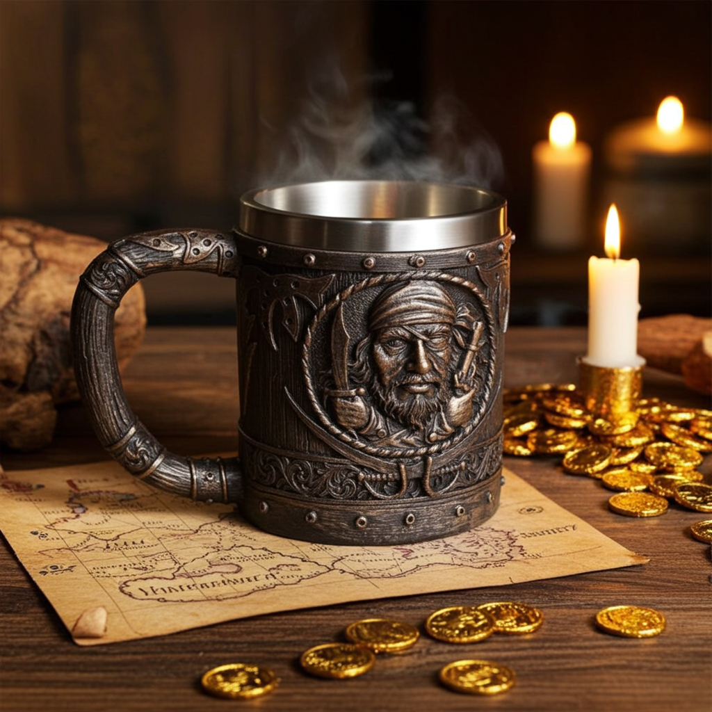 Piraten-Dekobecher 3D-Dekobecher 3D-Becher